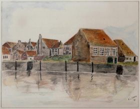 De Vissershaven, pen, aquarel.jpg