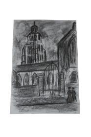 Kerstavond in de Kerkstraat, houtskool.jpg